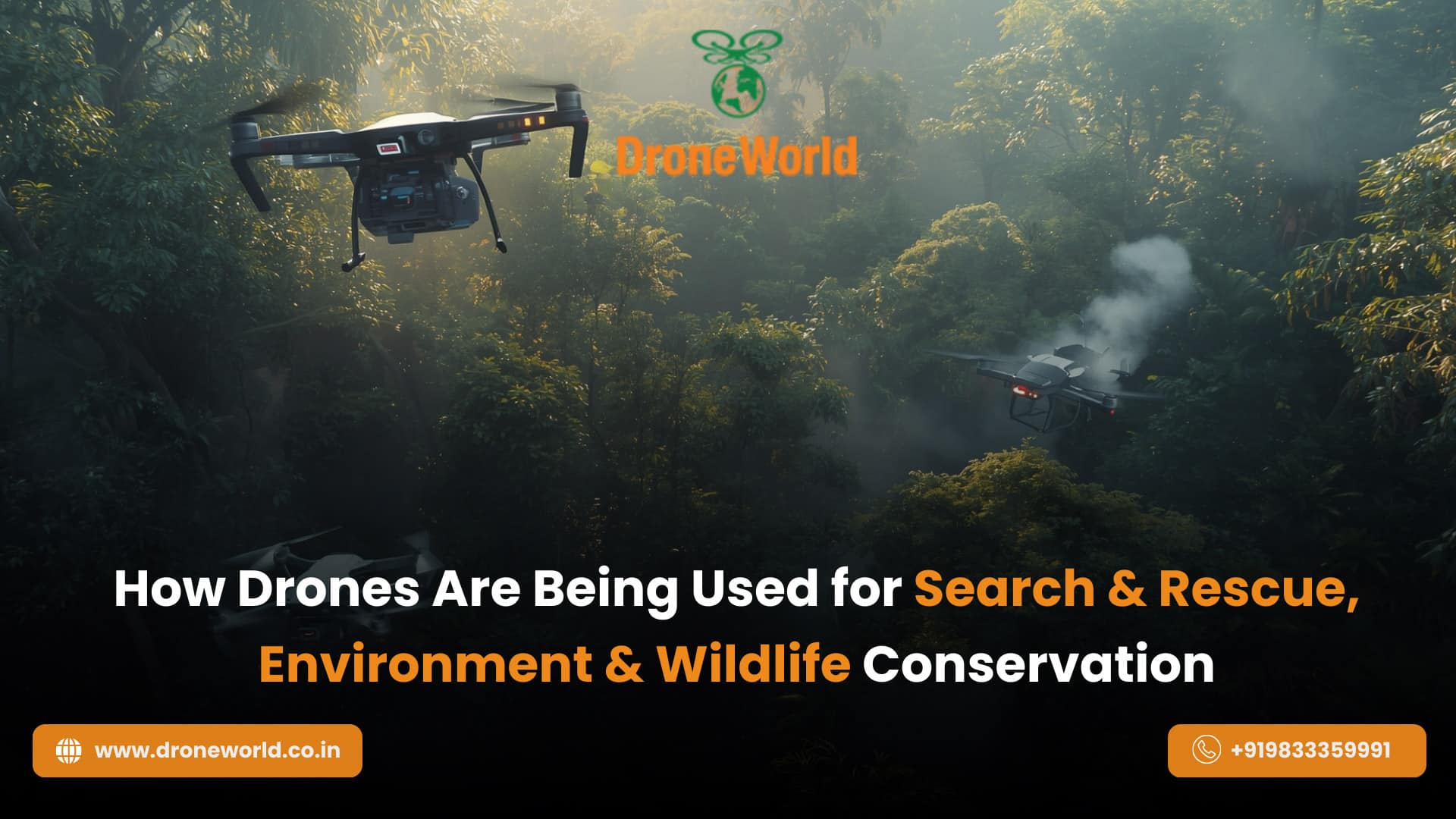 How Drones Are Being Used for Search & Rescue, Environment & Wildlife Conservation