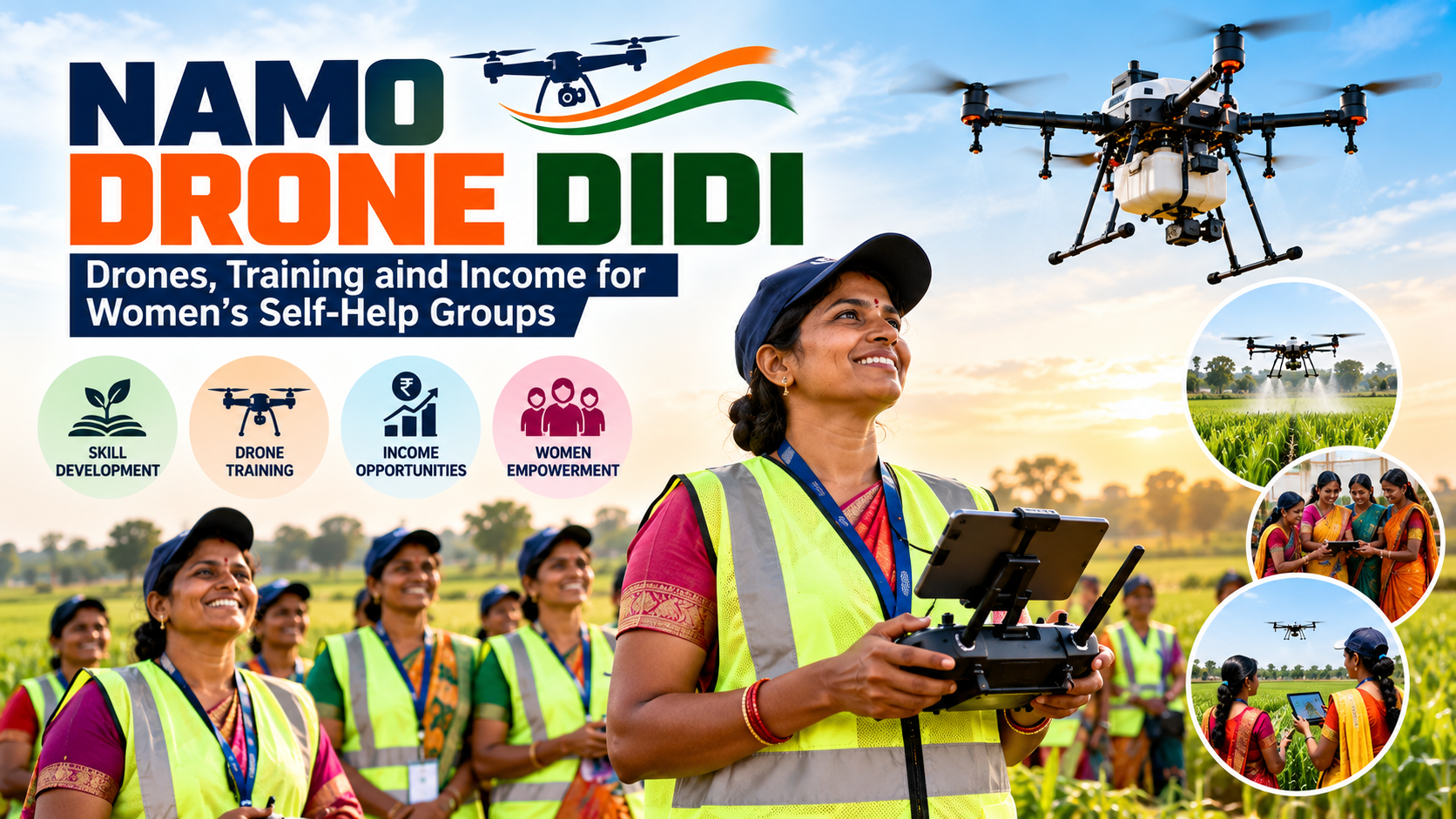 Namo Drone Didi: Drones, Training and Income for Women’s Self-Help Groups